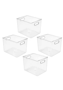 Best Pirce 🛒 MDesign Bin with Handles 10" x 5" x 8" ⭐
