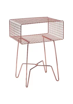 New ๐งจ MDesign 2-Tier Wire Side Table โญ 20 New ๐งจ MDesign 2-Tier Wire Side Table โญ -Storage Basket Store Belk 2874