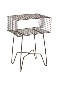 New ๐งจ MDesign 2-Tier Wire Side Table โญ 27 New ๐งจ MDesign 2-Tier Wire Side Table โญ -Storage Basket Store Belk 2881
