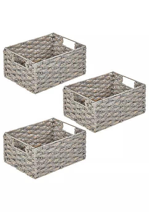 Flash Sale β MDesign Braided Hyacinth Basket with Handles 12" x 9" x 6" π₯ 3 Flash Sale β MDesign Braided Hyacinth Basket with Handles 12" x 9" x 6" π₯