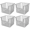 Top 10 π MDesign Wire Open Front Basket 10" x 10" x 8" π 2 Top 10 π MDesign Wire Open Front Basket 10" x 10" x 8" π -Storage Basket Store Belk 2894