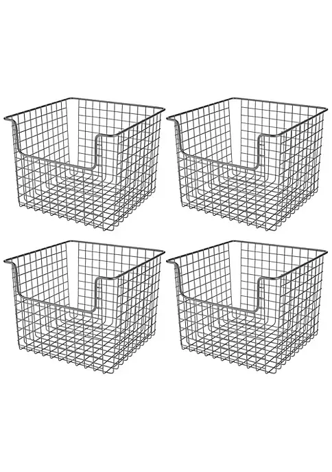 Top 10 π MDesign Wire Open Front Basket 10" x 10" x 8" π 3 Top 10 π MDesign Wire Open Front Basket 10" x 10" x 8" π
