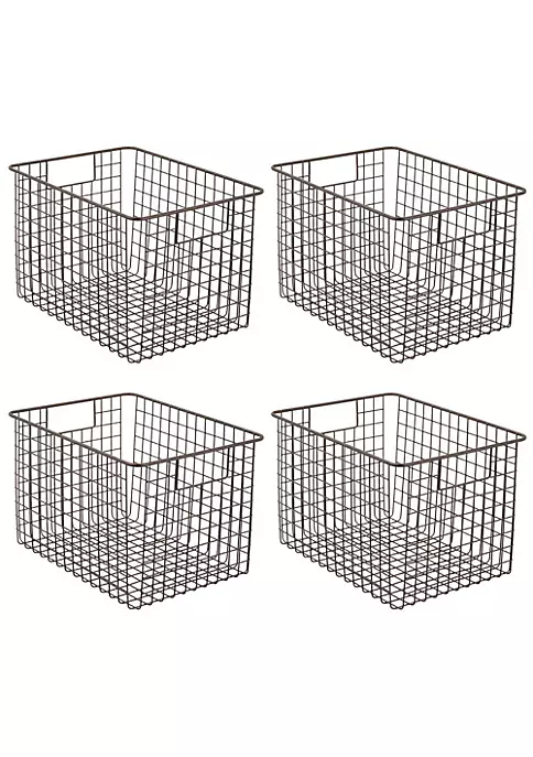 Wholesale π MDesign Wire Baskets with Handles 12" x 12" x 6" π₯ 4 Wholesale π MDesign Wire Baskets with Handles 12" x 12" x 6" π₯ - Image 2