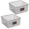 Best Pirce π₯° MDesign Wire Basket with Label Holder 12" x 10" x 6" π 2 Best Pirce π₯° MDesign Wire Basket with Label Holder 12" x 10" x 6" π -Storage Basket Store Belk 2901