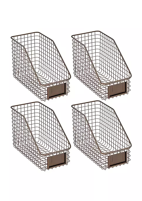 Cheap π₯ MDesign Wire Open Front Basket with Label Holder 9" x 12" x 8" βοΈ 5 Cheap π₯ MDesign Wire Open Front Basket with Label Holder 9" x 12" x 8" βοΈ - Image 3