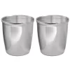 Discount π MDesign Round Stainless Steel Trash Can π 2 Discount π MDesign Round Stainless Steel Trash Can π -Storage Basket Store Belk 2907