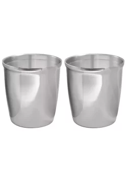 Discount 🎉 MDesign Round Stainless Steel Trash Can 😀