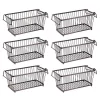 Wholesale 𧨠MDesign Stackable Wire Basket with Handles 12" x 6" x 5" π₯ 1 Wholesale 𧨠MDesign Stackable Wire Basket with Handles 12" x 6" x 5" π₯ -Storage Basket Store Belk 2909