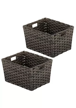 Top 10 🎁 MDesign Woven Basket with Handles 13" x 10" x 8" 🔔 -Storage Basket Store Belk 2942