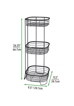 Wholesale 🤩 MDesign 3-Tier Wire Basket Stand 👍 -Storage Basket Store Belk 2947