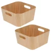 Discount π₯ MDesign Wood Grain Paperboard Bin with Handles 16" x 12" x 8" π 1 Discount π₯ MDesign Wood Grain Paperboard Bin with Handles 16" x 12" x 8" π -Storage Basket Store Belk 2980