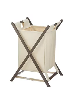 Buy 😀 MDesign Bamboo Hamper with Fabric Bag 🥰