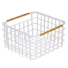 Best Sale π MDesign Wire Basket with Bamboo Handles 14" x 14" x 8" π 1 Best Sale π MDesign Wire Basket with Bamboo Handles 14" x 14" x 8" π -Storage Basket Store Belk 2987