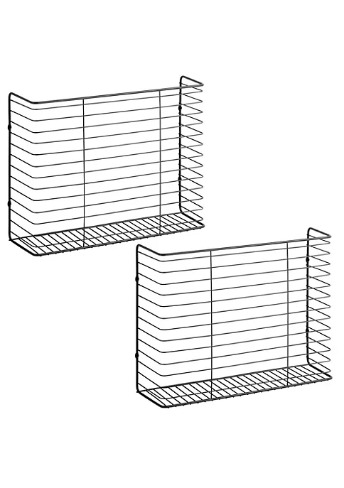 Buy π MDesign Wall Mount Wire Basket 17" x 5" x 13" π 3 Buy π MDesign Wall Mount Wire Basket 17" x 5" x 13" π