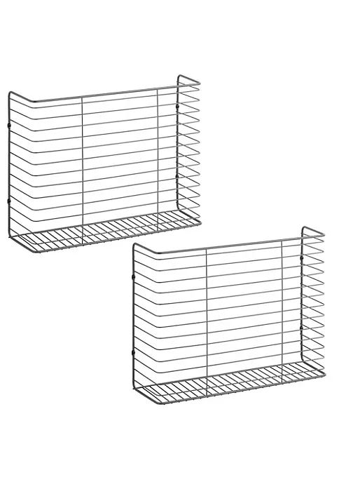 Buy π MDesign Wall Mount Wire Basket 17" x 5" x 13" π 5 Buy π MDesign Wall Mount Wire Basket 17" x 5" x 13" π - Image 3