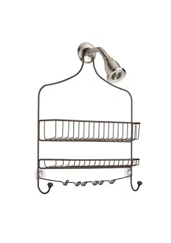 Cheapest 💯 MDesign Wide Shower Caddy with Hooks ⌛ -Storage Basket Store Belk 3029