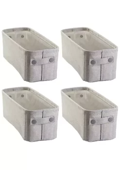 Cheap 🧨 MDesign Fabric Bin with Handles 15" x 6" x 5.5" 🔥