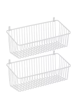 Buy 👍 MDesign Wall Mount Wire Basket 12" x 6" x 6" 🛒