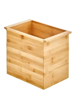 Outlet 🔥 MDesign Bamboo Trash Can with Handles ⌛