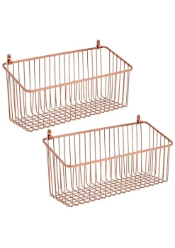 Coupon ✨ MDesign Wall Mount Wire Basket 12" x 5" x 7" 💯 -Storage Basket Store Belk 3120