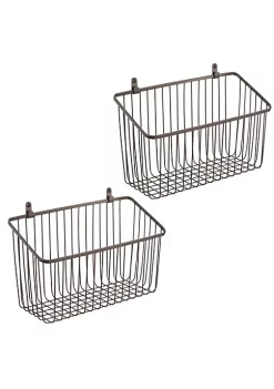 Coupon ✨ MDesign Wall Mount Wire Basket 12" x 5" x 7" 💯 -Storage Basket Store Belk 3121