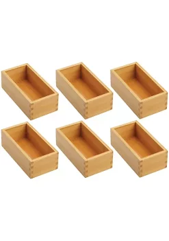 Promo π MDesign Bamboo In-Drawer Tray Set 3.5" x 7" x 2.5" π 9 Promo π MDesign Bamboo In-Drawer Tray Set 3.5" x 7" x 2.5" π -Storage Basket Store Belk 3125