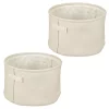 Deals 🤩 MDesign Round Cotton Bin with Handles 12" x 12" x 8" 🥰 -Storage Basket Store Belk 3133