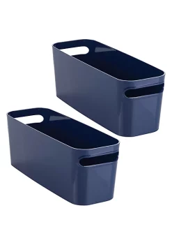 Budget ❤️ MDesign Tote Bin with Handles 10" x 6" x 6" ❤️ 7 Budget ❤️ MDesign Tote Bin with Handles 10" x 6" x 6" ❤️ -Storage Basket Store Belk 3160