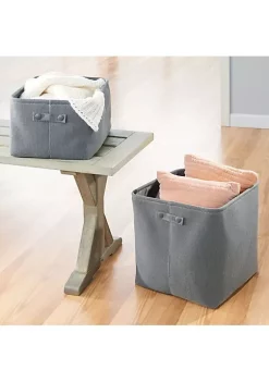 Best reviews of 🔔 MDesign Cotton Bin with Handles 13" x 13" x 13" ❤️ -Storage Basket Store Belk 3176