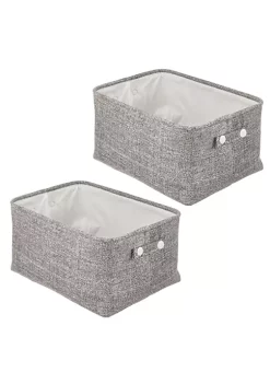 Best reviews of 🔔 MDesign Cotton Bin with Handles 13" x 13" x 13" ❤️ -Storage Basket Store Belk 3178