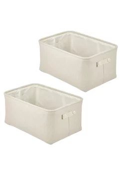 Best reviews of 🔔 MDesign Cotton Bin with Handles 13" x 13" x 13" ❤️ -Storage Basket Store Belk 3180