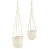Best reviews of ✨ MDesign Woven Cotton Rope Hanging Planter Basket Set 🥰 -Storage Basket Store Belk 3182