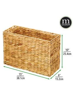 Best reviews of ⭐ MDesign Hyacinth Toilet Paper Basket 15" x 6" x 10" 👏 -Storage Basket Store Belk 3217