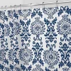 Buy ⭐ MDesign Navy Damask Shower Curtain 🔔 -Storage Basket Store Belk 324