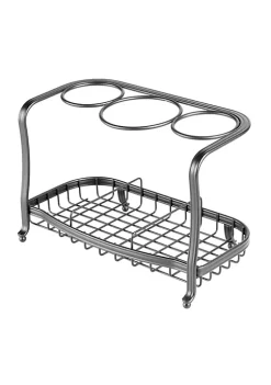 Deals 🌟 MDesign 3-Section Countertop Hair Tool Rack 🔥 -Storage Basket Store Belk 3264