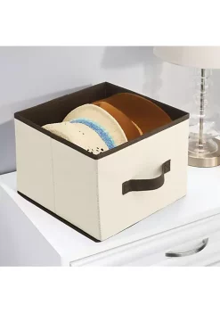 Outlet 🛒 MDesign Fabric Bin with Front Handle Set 11" x 11" x 8" ❤️ -Storage Basket Store Belk 3353