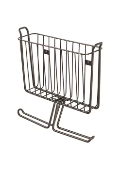 Promo 💯 MDesign Wall Mount 2-Roll Toilet Paper + Magazine Holder 🤩 -Storage Basket Store Belk 342