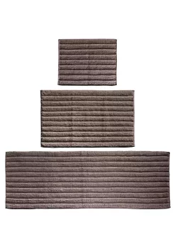 Promo 👏 MDesign Cotton Ribbed Bath Mat Set 🛒 -Storage Basket Store Belk 354