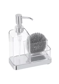 Budget 🤩 MDesign Divided Sponge Caddy + Liquid Soap Dispenser 🎁