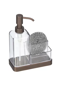 Budget 🤩 MDesign Divided Sponge Caddy + Liquid Soap Dispenser 🎁 -Storage Basket Store Belk 359