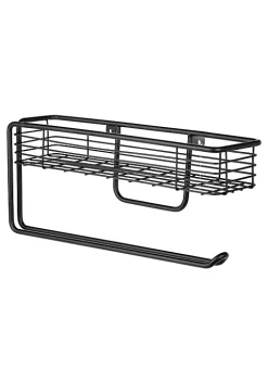 New 👏 MDesign Wall Mount Paper Towel Holder with Basket 🔥 -Storage Basket Store Belk 388