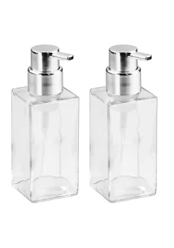Flash Sale 👏 MDesign Square Glass Refillable Foaming Soap Dispenser ⭐