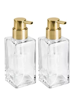 Flash Sale 👏 MDesign Square Glass Refillable Foaming Soap Dispenser ⭐ -Storage Basket Store Belk 414