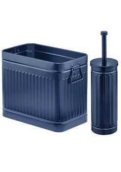 Best deal ❤️ MDesign Metal Bowl Brush + Wastebasket Set 👏 -Storage Basket Store Belk 426