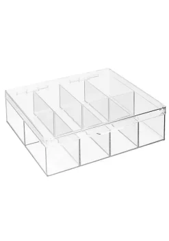 Cheapest ⭐ MDesign Stackable Tea Box with Lid 🛒 -Storage Basket Store Belk 465