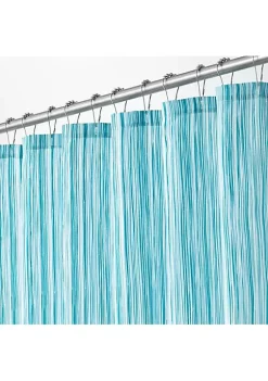 Hot Sale 👍 MDesign Vertical Stripe Shower Curtain 🎉 -Storage Basket Store Belk 474