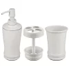 Discount 🛒 MDesign Soap Pump, Toothbrush Holder + Rinsing Cup Set 👏 -Storage Basket Store Belk 475