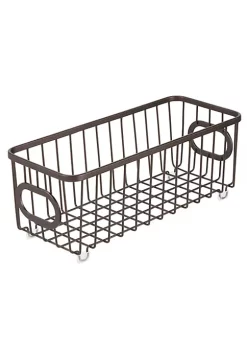 New ✔️ MDesign Wire Basket with Handles 10" x 6" x 4" 👍