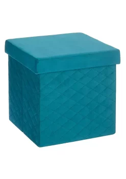 New 🔔 MDesign Tufted Cube Storage Ottoman with Padded Lid 🌟 -Storage Basket Store Belk 614