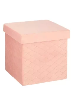 New 🔔 MDesign Tufted Cube Storage Ottoman with Padded Lid 🌟 -Storage Basket Store Belk 615